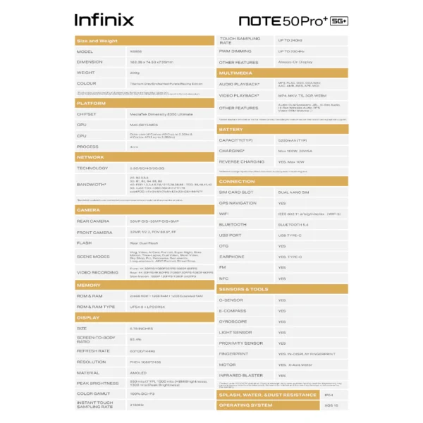 Infinix Note 50 Pro+ 5G - Image 2