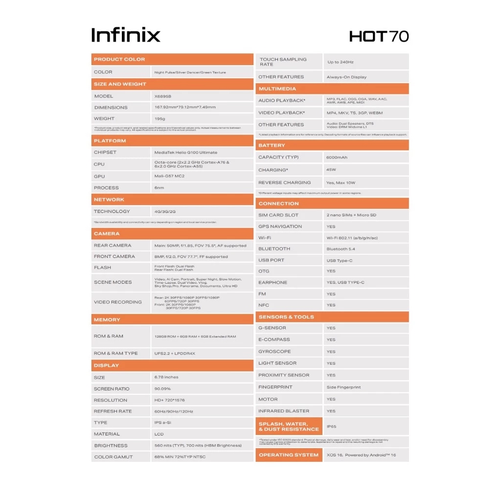 Infinix Hot 70 - Image 3